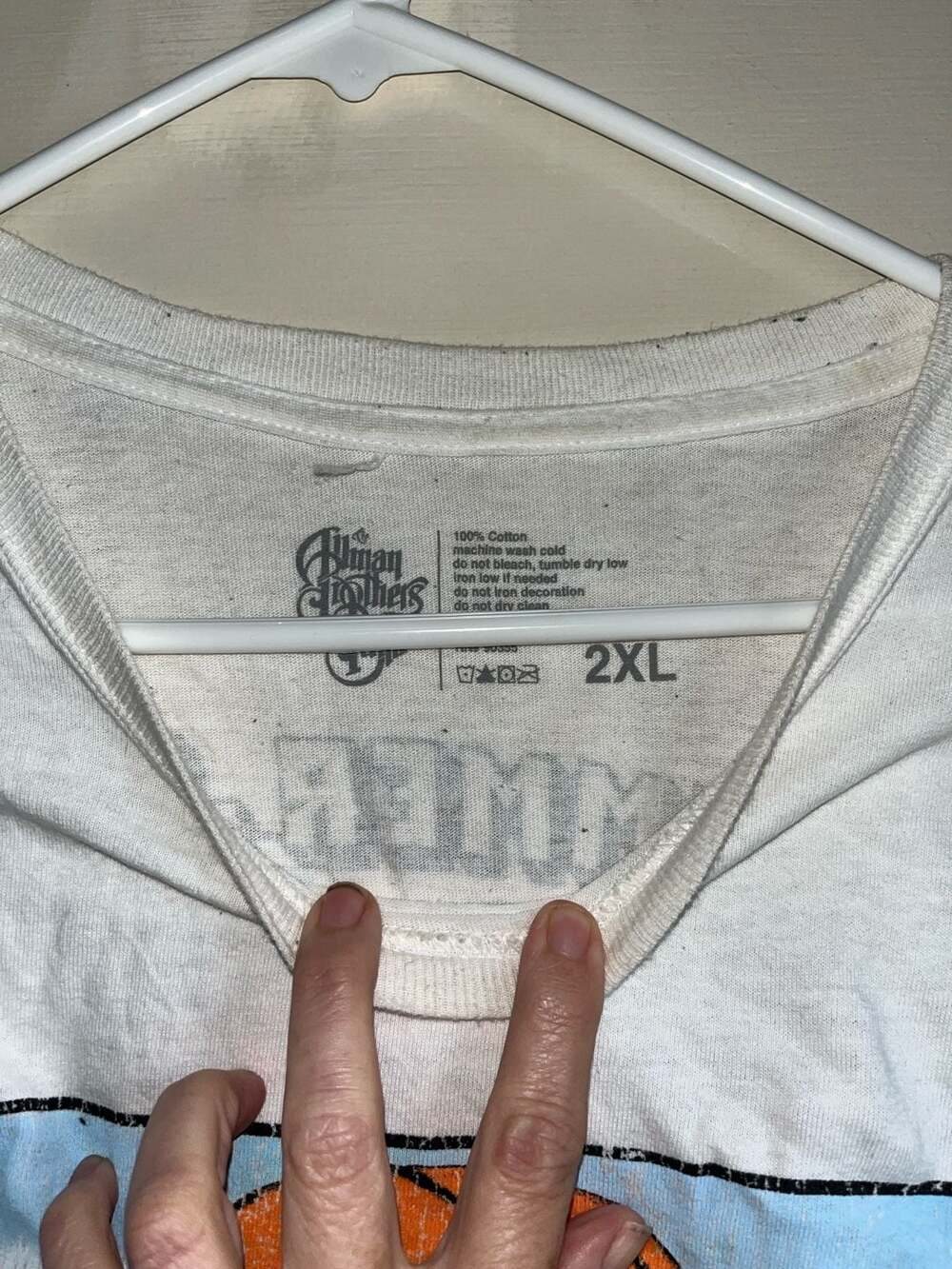 The Allman Brothers Band Eat A Peach 1973 Summer Jam Tour T-Shirt - Picture 2 of 3